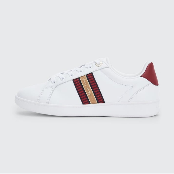 Tommy Hilfiger Women's White Sneakers - Picture 3 of 13
